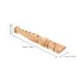 thumbnail image 4 of Wooden 6-Hole Recorder Beginner Wood Flute Easy-To-Learn Musical Instrument Clear And Melodious Sound Kids Wood Flute Children Flute, 4 of 8