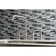 thumbnail image 3 of Kingston Brass KS8288DKLBS Kaiser Bridge Kitchen Faucet with Brass Side Sprayer, Brushed Nickel, 3 of 8