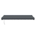 thumbnail image 4 of Semi-Cassette Motorized LED Luxury Patio Awning - 16 x 10 Ft - Silver Gray - Moroccan Collection, 4 of 7