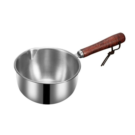 

Avtoify Kitchen Supplies 304 Three-layer Steel Thickened Hot Oil Small Pot Stainless Steel Deepened Min Splashing Oil Burning Oil Household Small Oil Pot