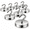 Gray-100lb Magnetic Hooks, variant on Bronze 100lb Magnetic Hooks, 10 Pack, Steel Tube Design Heavy Duty Hooks