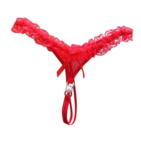 Yuhangmm Women s Panties Sexy Open Cut Thong For Women With Low Waist No Need To Take Off Lace Transparent Mesh T Shaped Spicy Japanese Style Underwear Seamless Underwear Women Bikini Pack