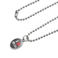 thumbnail image 2 of I Heart Metal Love Funny Humor Antiqued Oval Charm Pendant with Chain, 2 of 4