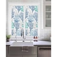 thumbnail image 2 of Window Privacy Film, Blue Teal Grey Coral UV Sun Blocking Window Tint Film Heat Control One Way Blackout Window Film, Spring Summer Coastal Ocean Beach Non Adhesive Static Cling Sticker 17.7x39.3 In, 2 of 7