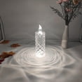 thumbnail image 1 of Luz De Las Velas Lámpara de velas de cristal sin llama para fiesta de cena de boda con luz de vela electrónica LED, 1 of 3