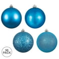 thumbnail image 2 of Vickerman 1.6" Turquoise 4-Finish Ball Ornament Assortment, 96 per Box, 2 of 3