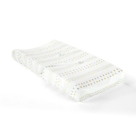 UPC: 0194938032209 | Lush Decor Hygge Geo Modern Soft & Plush Changing Pad Cover Yellow/Multi Single 16X32X5
