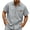 Gray, variant on Men's Button Down Short Sleeve Shirt, Tailored Fit, Breathable Fabric, Versatile for Casual & Semi - Formal