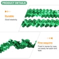 thumbnail image 2 of Uxcell 1-Pack Elastic Sequins Trim, 16 Yards 0.8 Inch Sequin Trim 2 Row for Craft Sewing Trimming [Green], 2 of 6