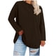 thumbnail image 2 of Uootdi Women's Plus Size Tops Crewneck Long Sleeve Sweatshirt Oversized Casual Loose Fit Basic T Shirts Blouse Gift, 2 of 5