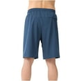 thumbnail image 2 of Jalioing Knee Length Casual Shorts for Men Drawstring Elastic Waist Sport Shorts Quick Dry Running Shorts with Pocket, 2 of 7