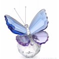 thumbnail image 1 of kurtrusly 40 Ball Colored Crystal Butterfly Ornament - Blue Purple - Boxed, 1 of 9