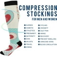 thumbnail image 4 of FREEAMG Scandinavian Dwarf Tomte with Candles Compression Socks for Women and Men, 1 Pair, 4 of 7