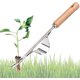 thumbnail image 1 of Désherbeur Manuel en Acier Inoxydable con Outil de Manche en Bois Utilisé pour Le Désherbage Rapide des Sols et des Jardins Y-Shape Manuelle Désherbage Racine Fourche，, 1 of 2