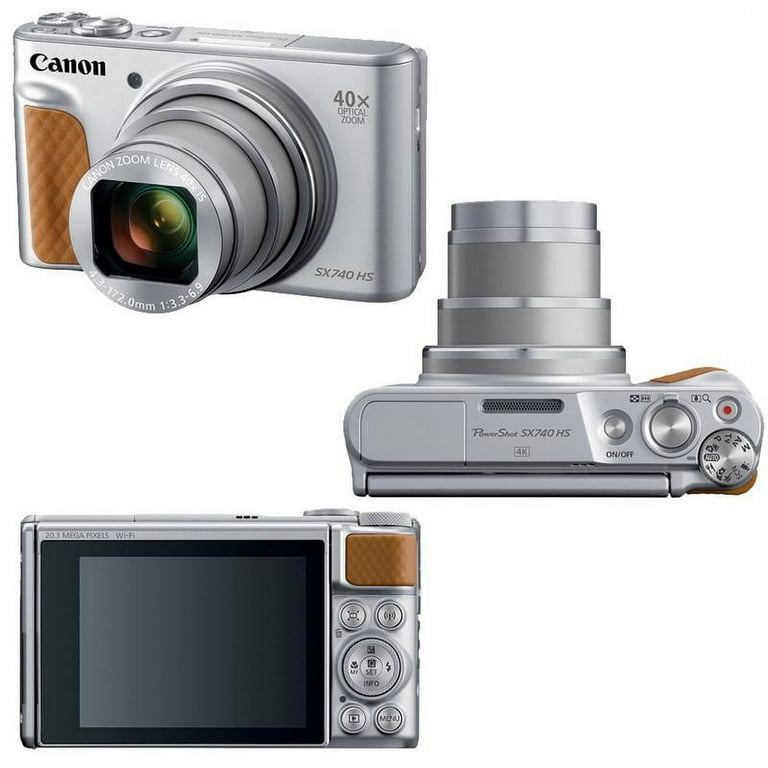 Canon PowerShot SX740 HS Digital Camera Silver + Top Canon PowerShot SX740 HS Digital Camera Silver + Top