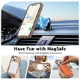 thumbnail image 2 of YINLAI iPhone 15 Plus Case/iPhone 14 Plus Case Mag-safe Wavy Frame Design Translucent Matte Back TPU Bumper Shockproof Magnetic Protective Case for iPhone 14 Plus,Brown, 2 of 7