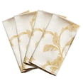 thumbnail image 5 of Benson Mills Harmony Scroll - Juego de 4 servilletas de tela tejida de damasco para fiestas diarias, ocasiones especiales, bodas y días festivos (servilletas de 18.0 x 18.0 in, plateadas - doradas), 5 of 5