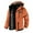 BrickRed, variant on LEDUNTINO Men's Winter Jacket With Hood Water-Resistant Casual Coat Composite Fleece-Lined Outdoor Apparel For Cold Weather