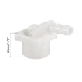 thumbnail image 4 of Conector de Manguera de Entrada de Agua para Lavadora Uxcell Plástico Blanco G3/4 Rosca Interna Blanco 2pcs, 4 of 5
