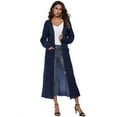 thumbnail image 2 of MarinaVida Women's Autumn Irregular Large Pocket Cardigan Sweater Jacket, 2 of 4