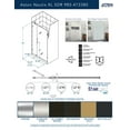 thumbnail image 2 of Aston Sdr985ez-473380 Nautis Xl 80" High X 47" Wide Hinged Frameless Shower Door -, 2 of 7