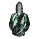 thumbnail image 5 of Ropa de calle de otoño para hombre, sudaderas con capucha con cremallera, sudaderas con capucha con estampado floral retro cruzado, sudaderas con capucha casuales holgadas y elegantes para hombre, 5 of 5