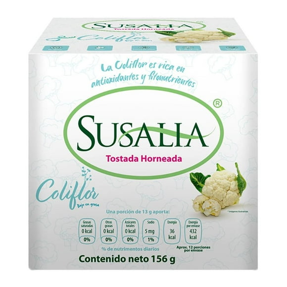 Tostada horneada Susalia de Coliflor 156 g