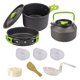 thumbnail image 3 of Juego de utensilios de cocina para acampar, juego de cocina portátil para acampar para mochileros, caminatas al aire libre y para picnic verde Sunnimix Utensilios de cocina para campamento, 3 of 8