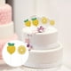 thumbnail image 3 of 24pcs Party Lemon Cupcake Topper amarillo limón verano fiesta de cumpleaños decoraciones, 3 of 5