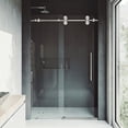 thumbnail image 5 of Vigo VG6041MBCL5674 Elan 74" High X 56" Wide Sliding Frameless Shower Door - Black, 5 of 7