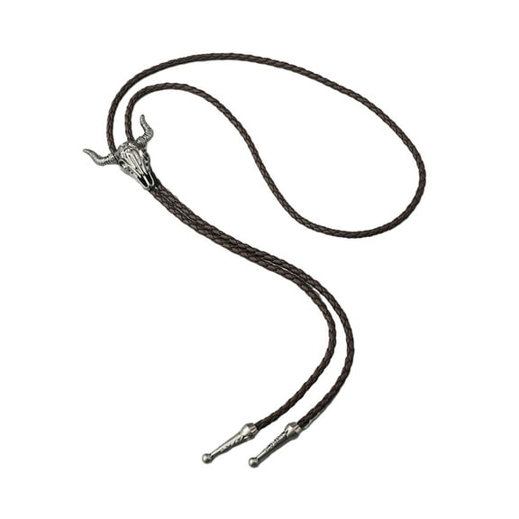 Cool Tie Necktie Braided Shoestring Tie Western Necktie Necklace Male Rodeos Costume Accessory