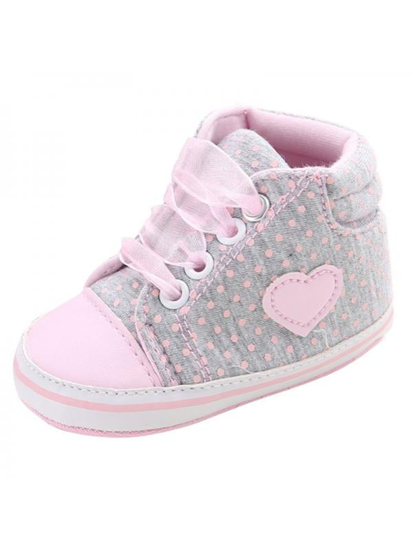 Voberry Infant Toddlers Baby Girls Soft Soled Flower Crib Shoes Girls Mary Jane Flat Shoes