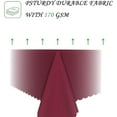 thumbnail image 3 of 60x84 Inch Maroon Rectangle Tablecloths Solid Color Heavy Duty Washable Fabric Table Cloth Waterproof Durable Table Cover for Kitchen Dining Party Buffet Home Picnic Wedding Decor, 3 of 7