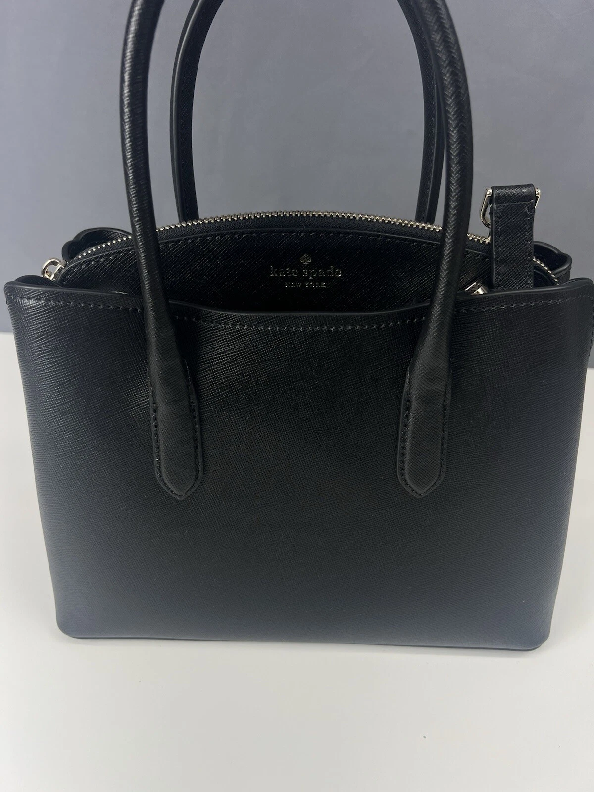 Kate Spade Rory Medium Black Saffiano Leather Satchel