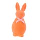 thumbnail image 4 of Mini figura de conejo flocado, estatua de conejito, adorno decorativo de animal, pieza central Naranja, 4 of 9