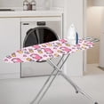 thumbnail image 2 of HELLHERO 15x54 Inch Ironing Board Cover Elastic Edge 3 Fasteners Ironing Table, Whimsical Pink Cats, 2 of 3