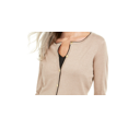 thumbnail image 2 of Karen Scott Women's Crew-Neck Cardigan Brown Size Medium, 2 of 3