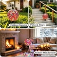thumbnail image 6 of 10 Inch Solar Mosaic Glass Gazing Ball,Colorful Diamond‑Pattern Globe Lamp, for Outdoor Patio, Yard, Pathway & Indoor Home Decor, 6 of 7