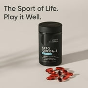 Sports Research® Keto Omega 1250mg Fish Oil EPA DHA Astaxanthin Krill MCT Oil (120 Softgels)