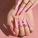 thumbnail image 4 of Paquete de 24 576 prensa de uñas mate de longitud media, juego completo de uñas postizas de ataúd medio, punta de uñas falsas de ballet corto acrílico, arte de uñas DIY, 4 of 7