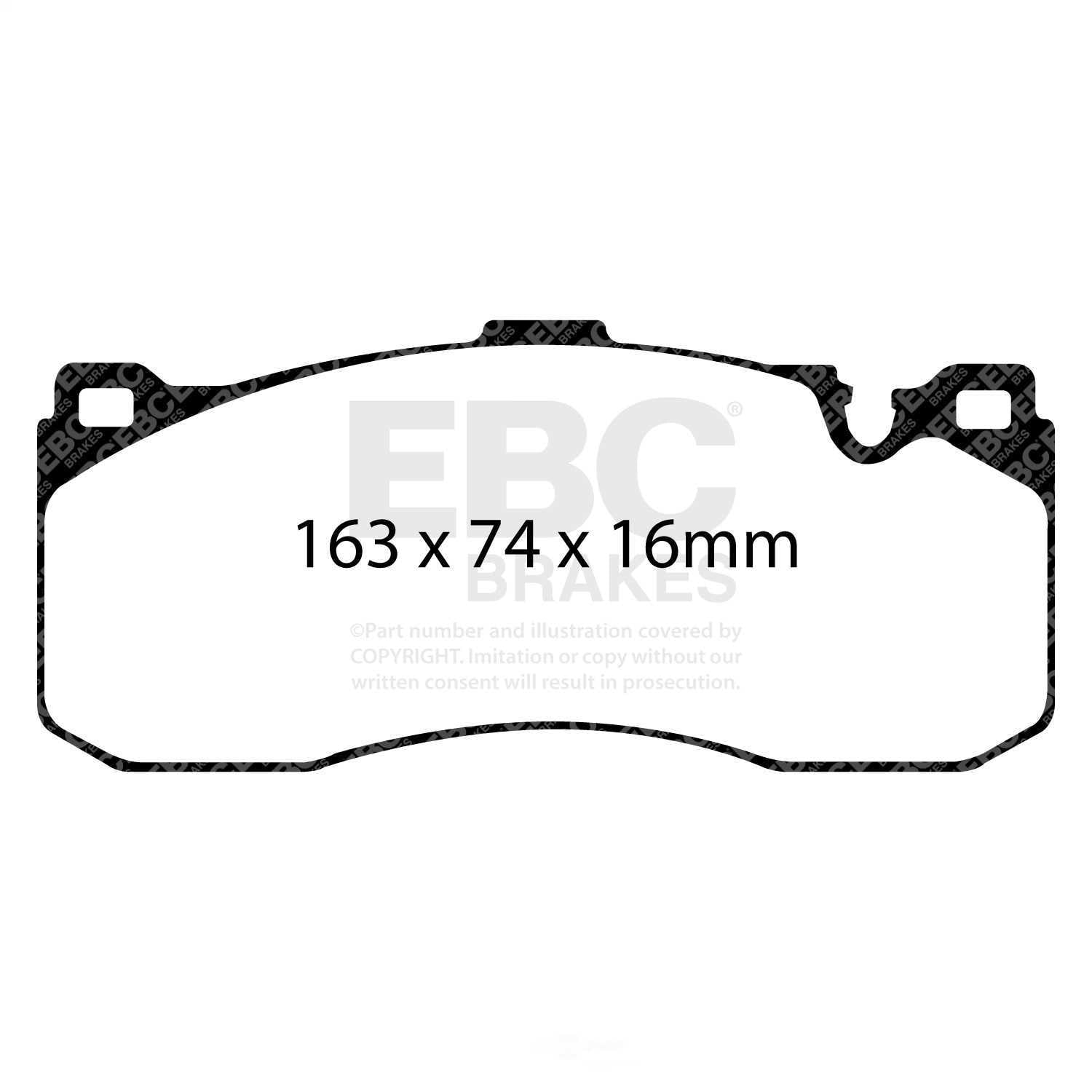 EBC 08-10 BMW 135 3.0 Twin Turbo Yellowstuff Front Brake Pads