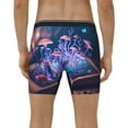 thumbnail image 2 of Men's Boxer Briefs, Book Glowing Mushrooms Soft and Breathable Mens Underwear Boxer Briefs With Widen Waist, 2 of 5