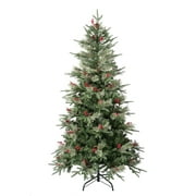 National Tree Company First Traditions Virginia Blue Pine Christmas Tree with Hinged Branches, 6 ft