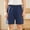 Navy, variant on BXJX Boys Cotton Athletic Shorts Size 6 T, Elastic Waist Knee Length Casual Sports Summer Shorts for Kids Blue