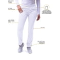 thumbnail image 3 of Adar Pro Scrubs For Women - Skinny Leg Yoga Scrub Pants, 3 of 7