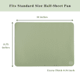 thumbnail image 6 of The Silicone Kitchen Silicone Oven Baking Mats BPA Free, Extra Thick, Half Sheet 16 in by 11.75 in, Set of 2, Green and Gray, 6 of 7