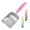 FLAT Aluminum Pink Handle, variant on Cat Litter Scoop, Aluminum Alloy Sifter, Kitty Metal Scooper, Deep Shovel, Long Handle, Poop Sifting, Kitten Pooper Lifter, Durable, Heavy Duty, for Litter Box