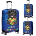 thumbnail image 2 of Autism Awareness Newfoundland Accept Understand Love Travel Luggage Cover Newfie Dog Lover Gifts Suitcase Dust Protective Decor - 12003, 2 of 5