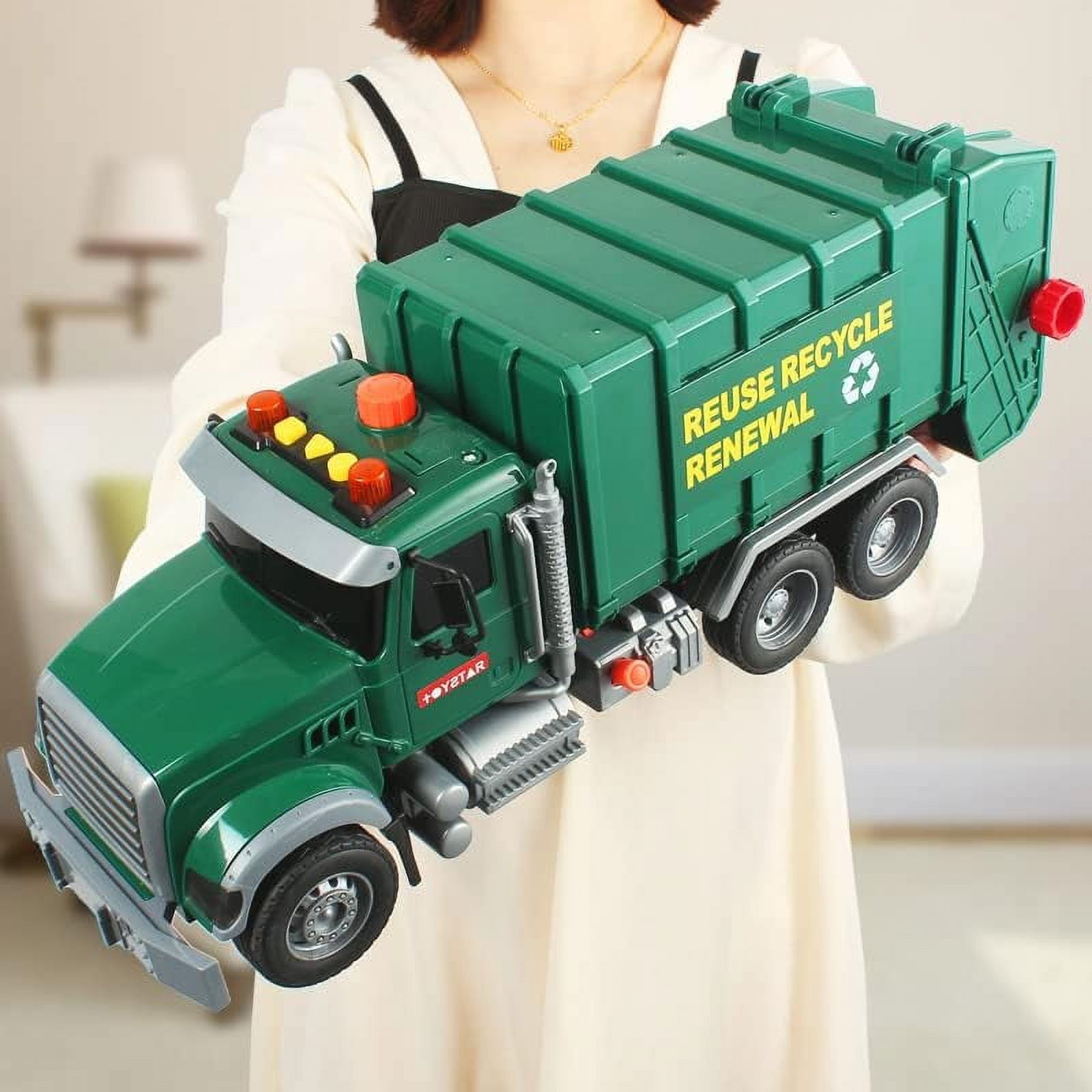 Construction Vehicle, Funtogether Toys Collectible Crane Truck with Realistic Lights & Sounds for Boys and Girls