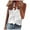 White, variant on Womens Summer Tops Casual Solid Ruffle Collar Long Sleeve Ruffle Shirt Blouse V-Neck Sleeveless Shirt Tops